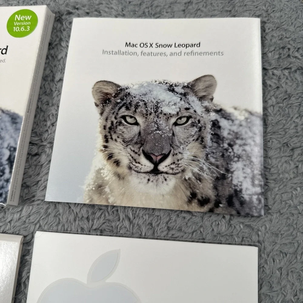 Apple Mac OS x Snow Leopard 10.6.3 Install Disc Complete In Box